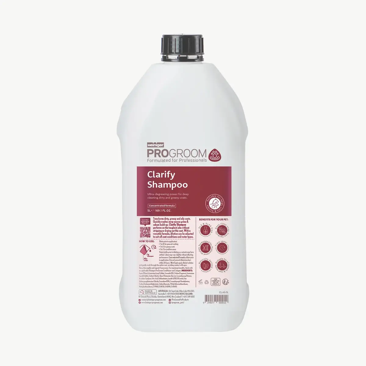Heiniger ProGroom Clarify Shampoo